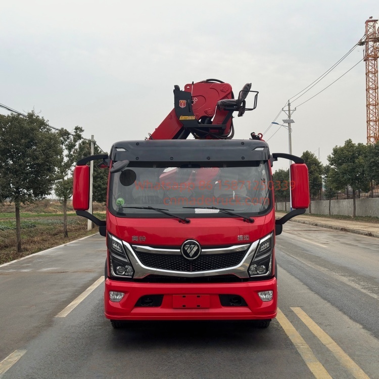 FOTONTruck-mounted crane, straight-arm crane, flatbed truck-mounted crane