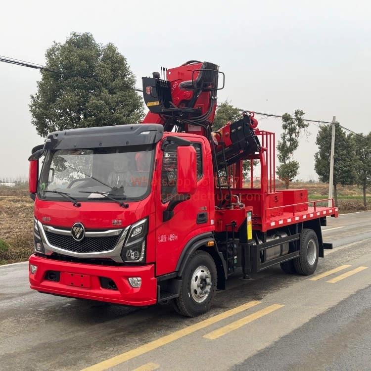 FOTONTruck-mounted crane, straight-arm crane, flatbed truck-mounted crane