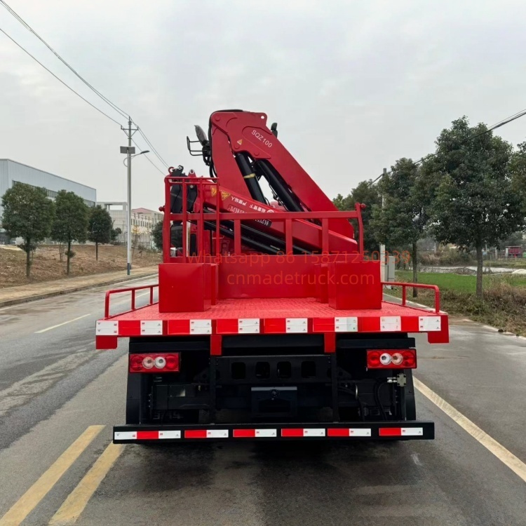 FOTONTruck-mounted crane, straight-arm crane, flatbed truck-mounted crane