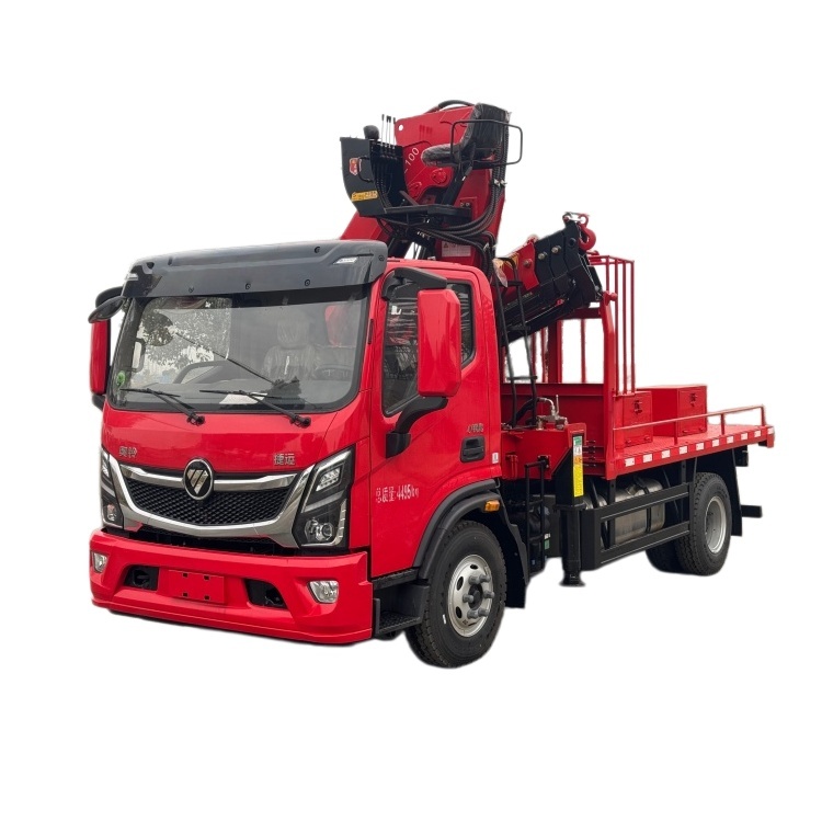 FOTONTruck-mounted crane, straight-arm crane, flatbed truck-mounted crane