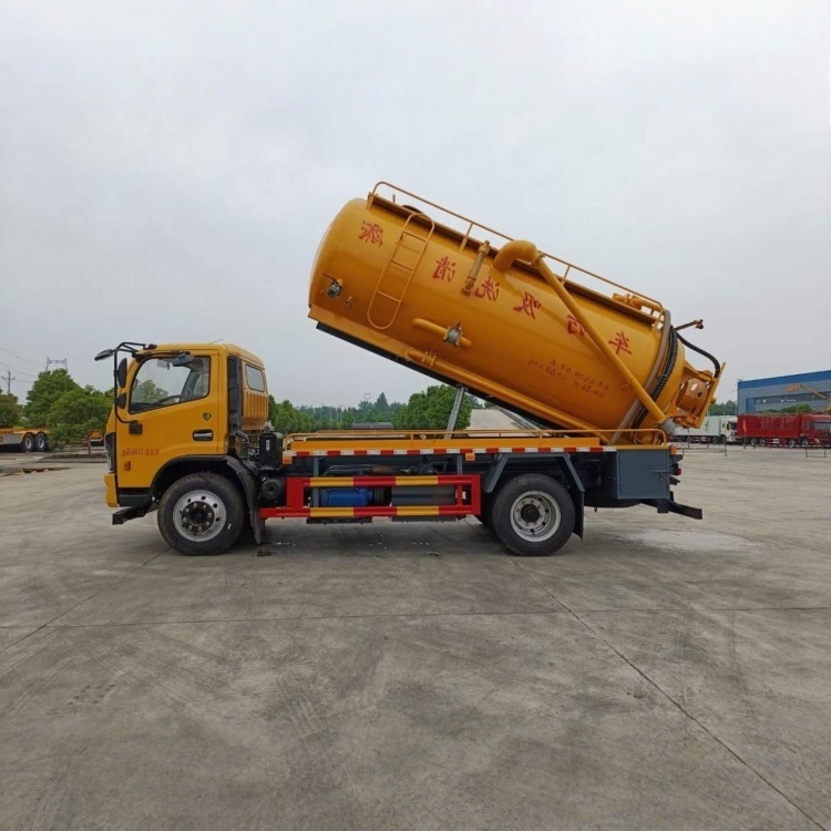 DFL  Dolica 10-cubic-meter Sewage Suction Truck / Combined Sewer Cleaning & Suction Truck