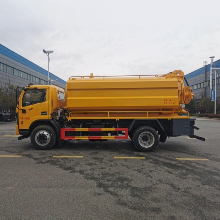 DFL Duolika sewage suction truck, Yuchai 165 horsepower, 3800mm wheelbase