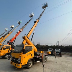 Sinotruk Howo Blue Plate Telescopic Boom (Straight Boom) Aerial Work Vehicle