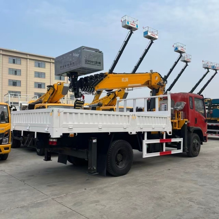 DFL 3-in-1 Multi-functional Aerial Work Vehicle (Integrated Vehicle with Truck-mounted Crane, Lifting and Cargo Functions)