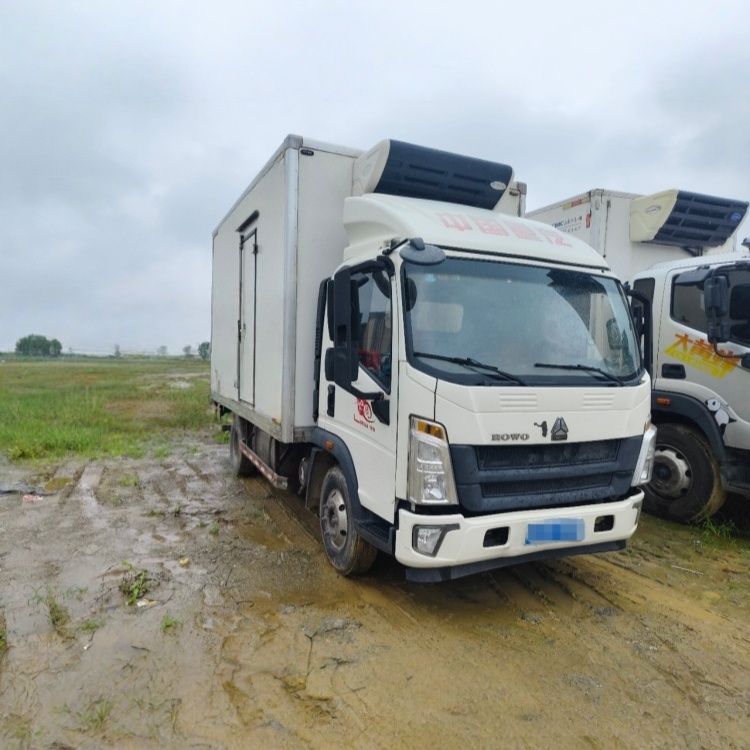 Sinotruk Howo 4.2-meter National VI Blue Light Refrigerated Light Truck
