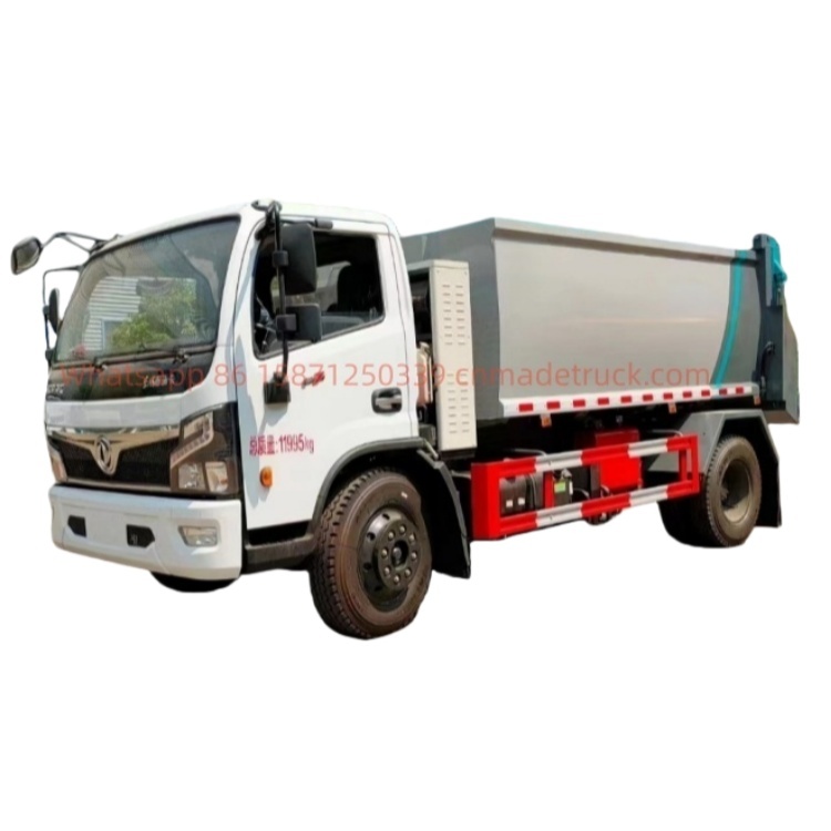 DFL  Hybrid 8000-liter Kitchen Waste Truck, Yunnei 150 HP Engine, 3970mm Wheelbase