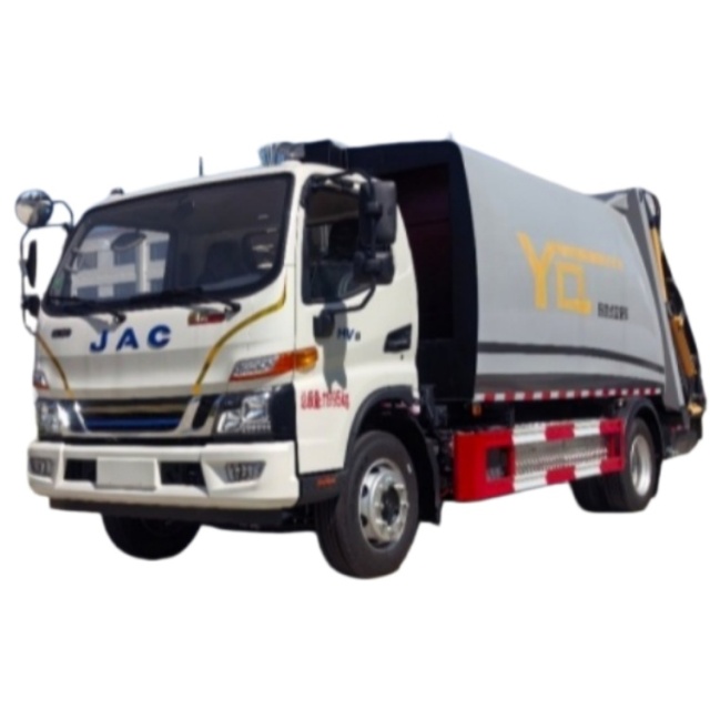 JAC  HV6 Hybrid Compression Garbage Truck with Yunnei 160 Horsepower