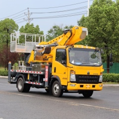 Sinotruk Howo Blue License 31m Telescopic Boom Aerial Work Vehicle
