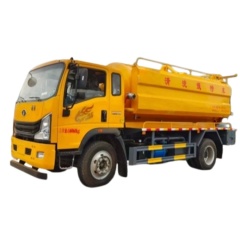 Sinotruk Homan 12,500-liter side-mounted cleaning and sewage suction truck, Weichai 190 horsepower, 3900 mm wheelbase