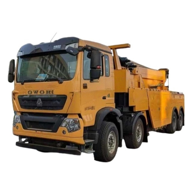 HOWO truck-mounted crane transport truck, truck-mounted crane truck, straight-arm crane, flatbed truck-mounted crane truck