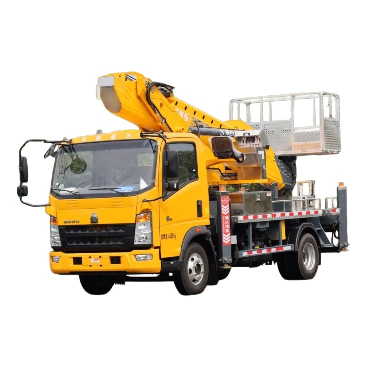 Sinotruk Howo Blue License 31m Telescopic Boom Aerial Work Vehicle