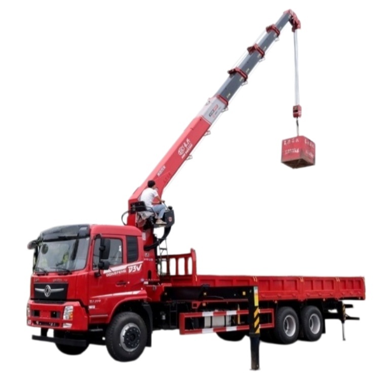DFL Changxing rear eight-wheel truck with Changxing crane, wheelbase of 5900 millimeters