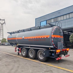 28400L Corrosive Goods Tank Transport Semi-trailer Corrosive Goods Transportation