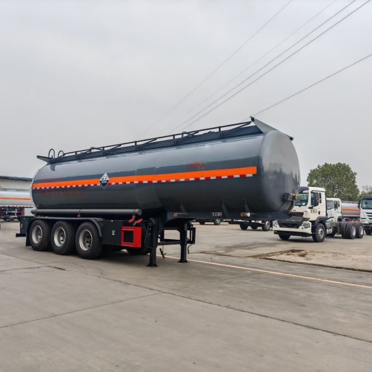 28400L Corrosive Goods Tank Transport Semi-trailer Corrosive Goods Transportation
