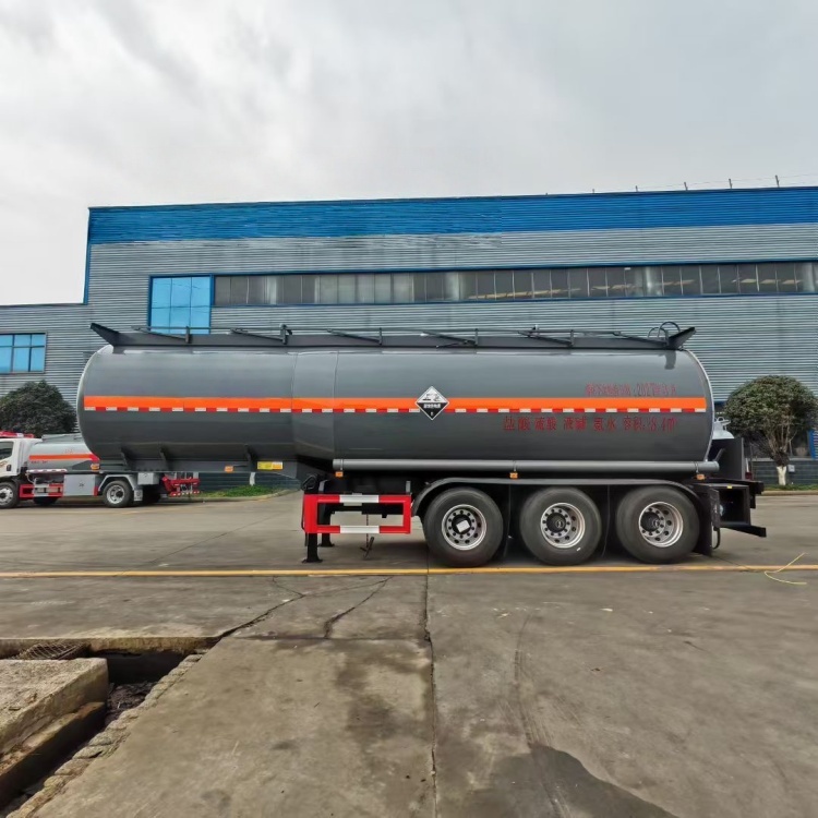 28400L Corrosive Goods Tank Transport Semi-trailer Corrosive Goods Transportation