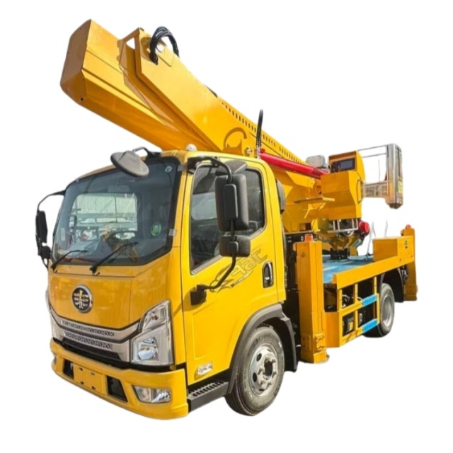 FAW  J6F 36-Meter Blue License Quanchai 150 hp  3300mm Wheelbase  Aerial Work Vehicle