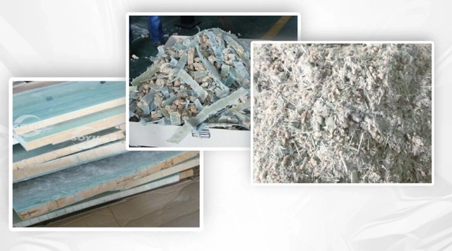 Вышедшие из эксплуатации лопасти ветряных турбин (изделия из стекловолокна) Система утилизации ресурсов