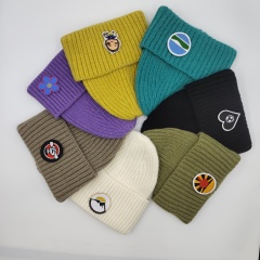 Knitted Hat Embroidered Patches