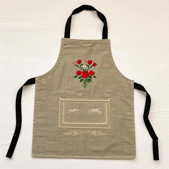 Customized embroidered apron