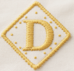 Customized Classic Letter Embroidery Patch - Durable Branding
