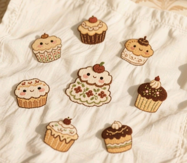Cute Food-Themed Embroidered Patches - Custom Patches