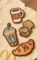 Cute Food Embroidered Patch - Custom Embroidered Patches