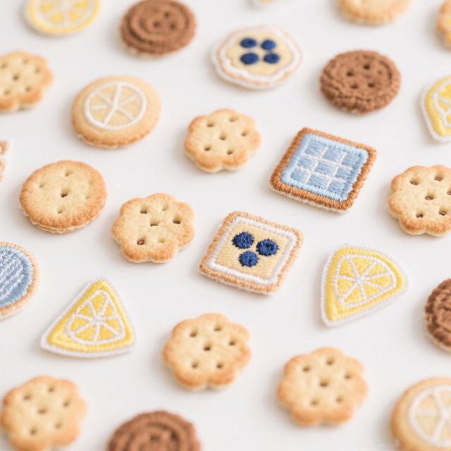 Cute Food-Themed Embroidered Patches - Custom Patches