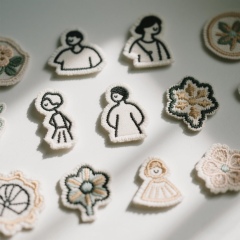 Embroidered Wedding Patches - Custom Embroidered Patches