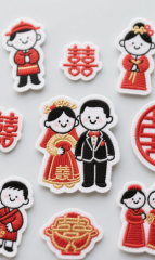 Embroidered Wedding Patches - Custom Embroidered Patches