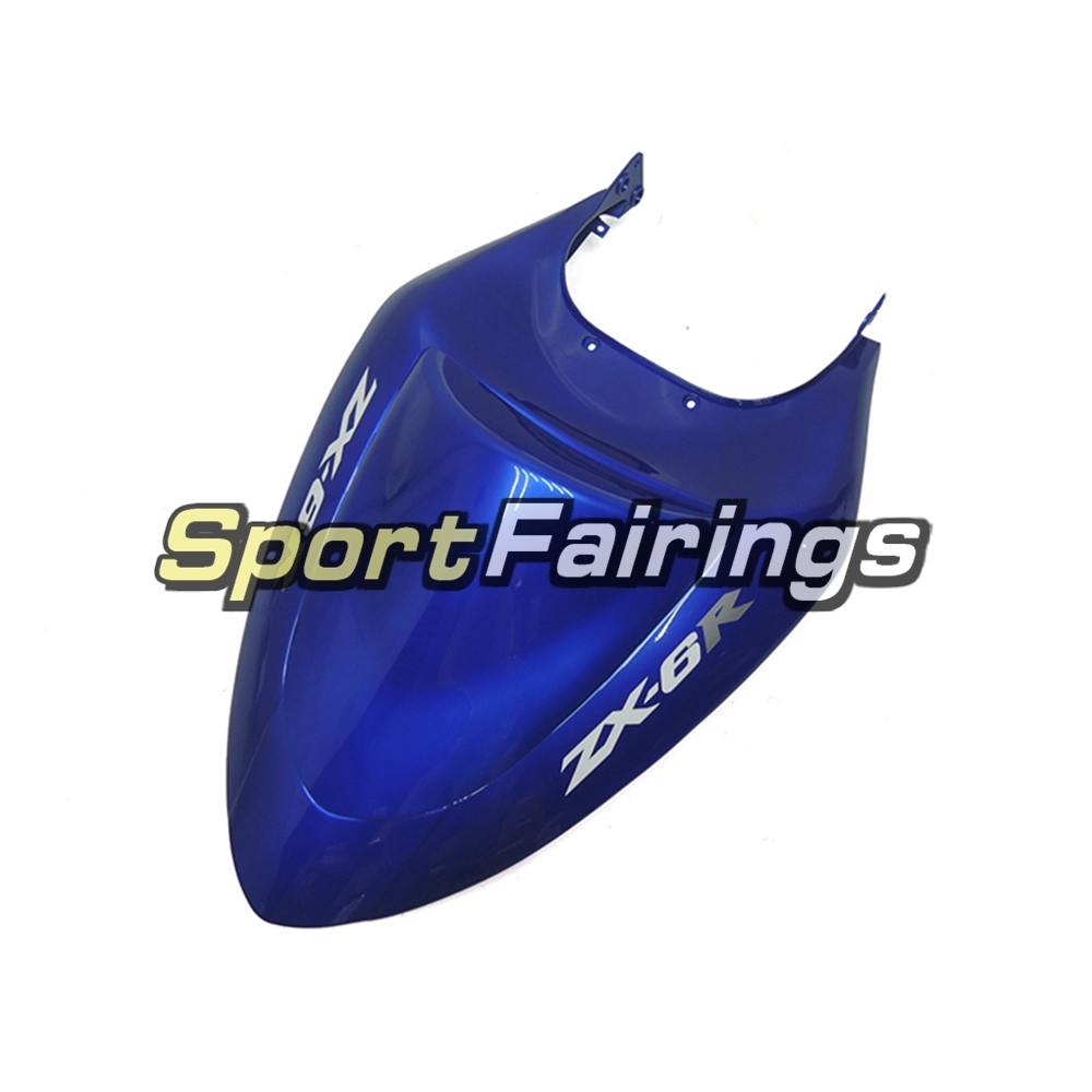 Fairing Kit Fit For Kawasaki ZX6R 2005-2006- Pearl Blue White