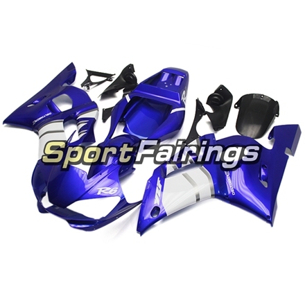 Fairing Kit Fit For Yamaha YZF R6 1998 - 2002 - Blue White