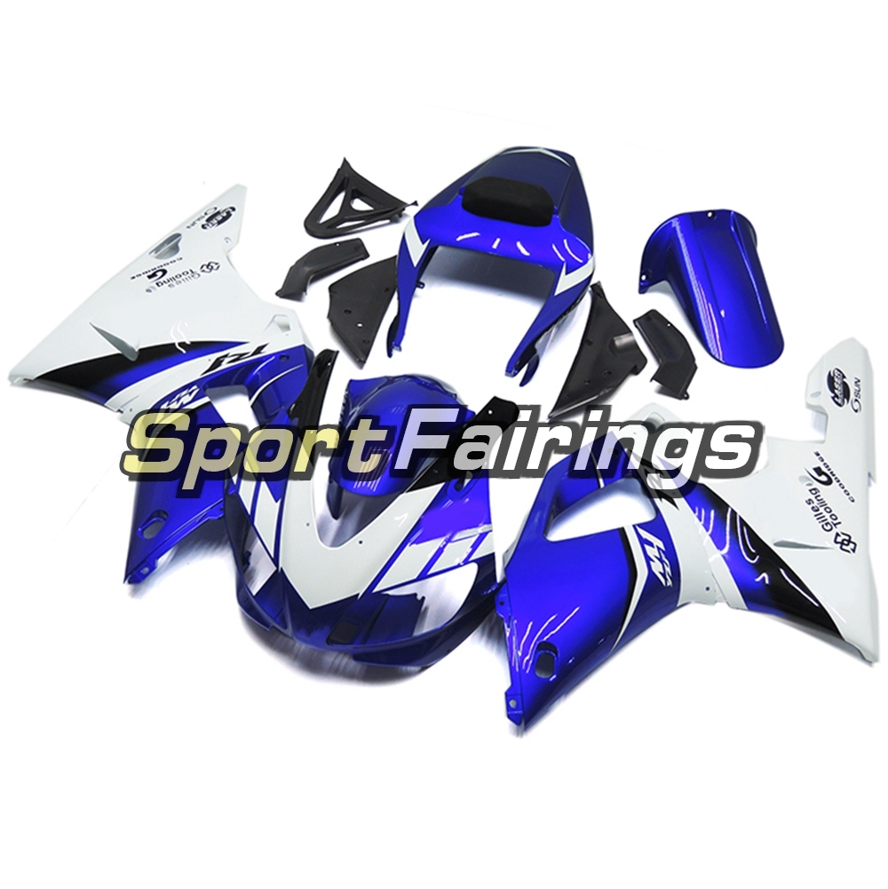 Fairing Kit Fit For Yamaha YZF R1 2000 2001 - White Blue