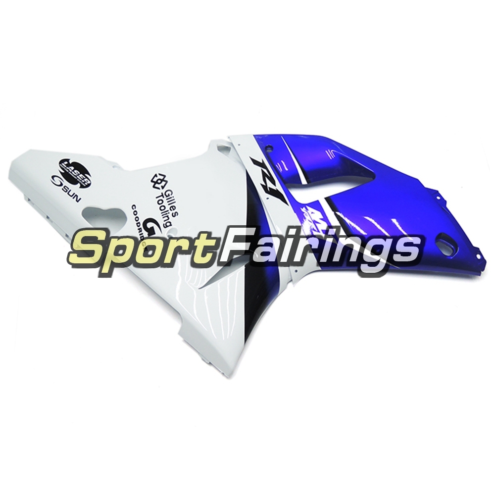 Fairing Kit Fit For Yamaha YZF R1 2000 2001 - White Blue