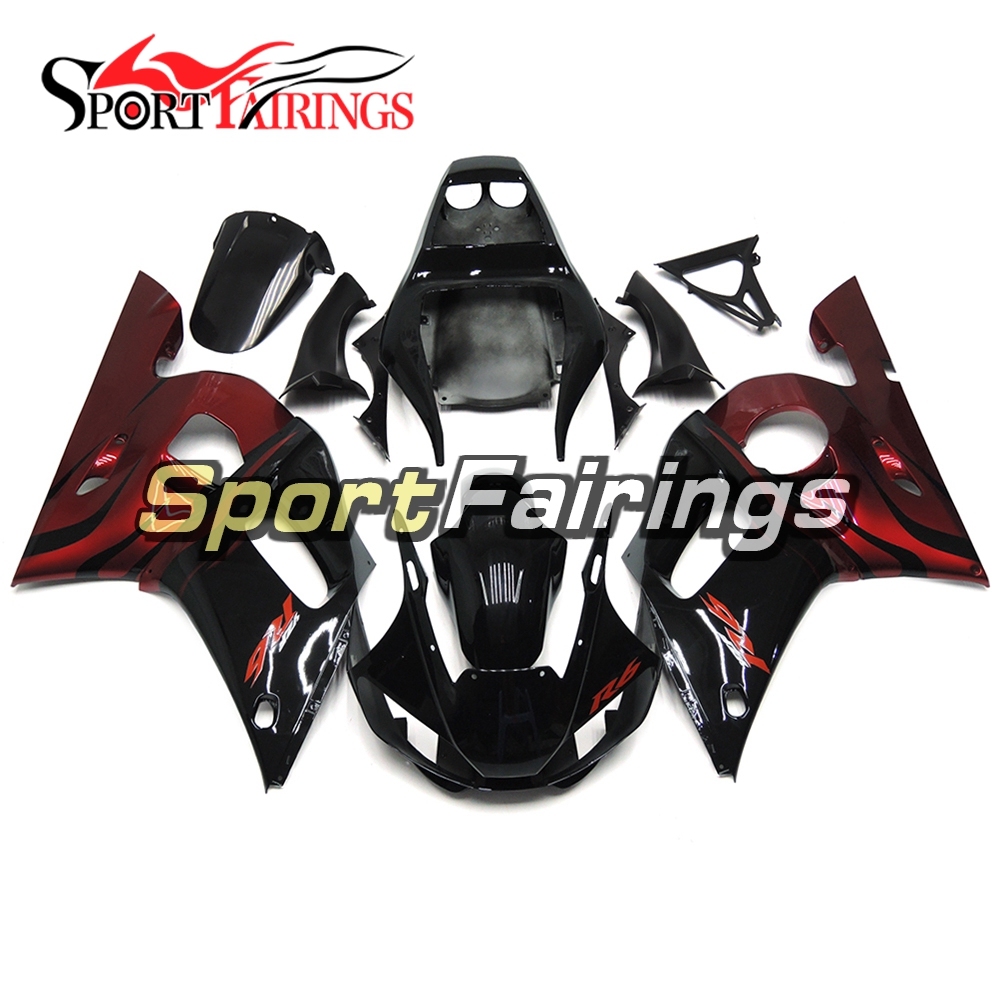 Fairing Kit Fit For Yamaha YZF R6 1998 - 2002 - Red Black