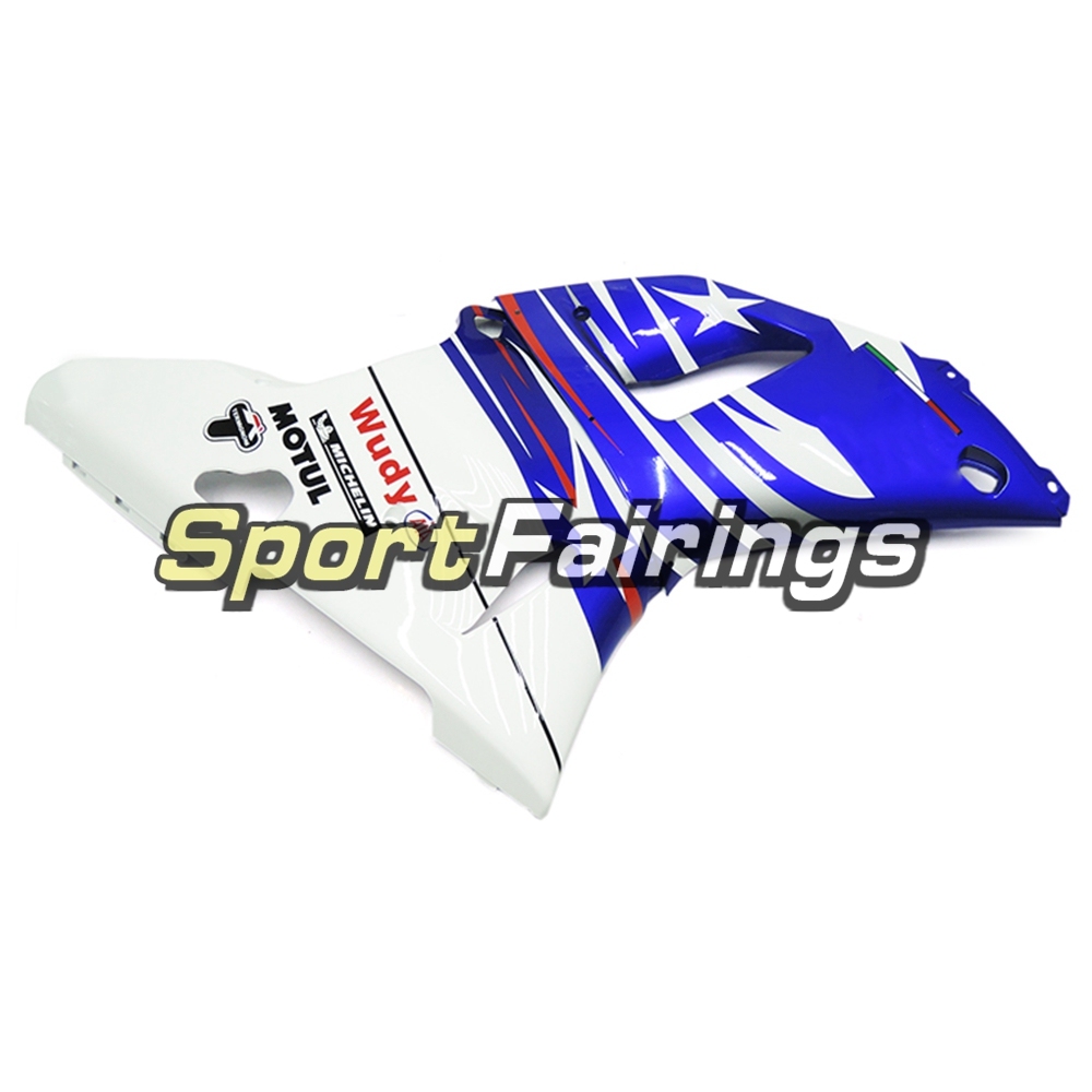 Fairing Kit Fit For Yamaha YZF R1 1998 1999 -White Blue