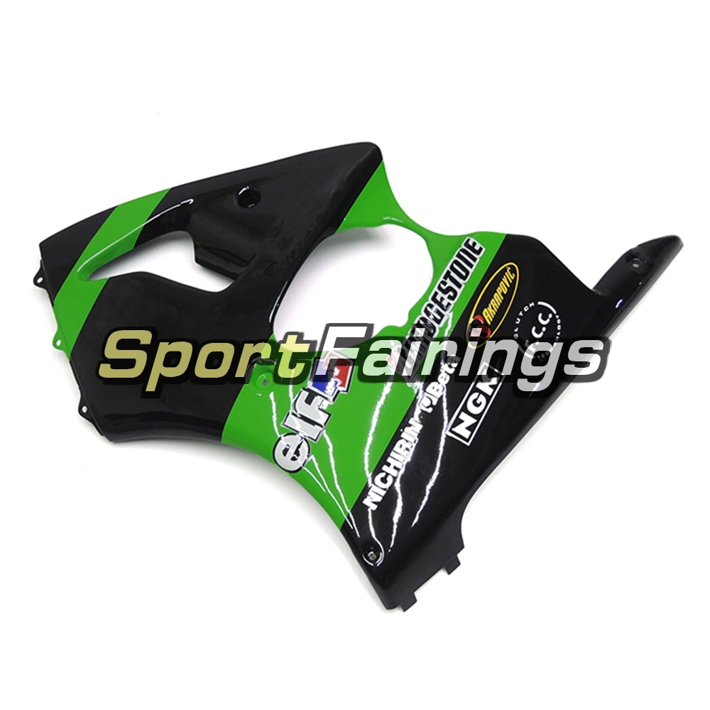 Fairing Kit Fit For Kawasaki ZX6R 1998 1999-Elf Green Black