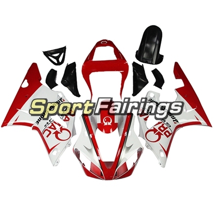 Fairing Kit Fit For Yamaha YZF R1 2000 2001 - White Red