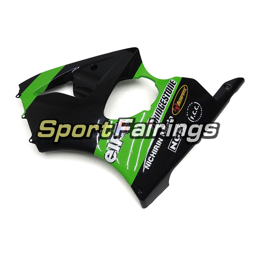 Fairing Kit Fit For Kawasaki ZX6R 2000-2002- Elf Green Black