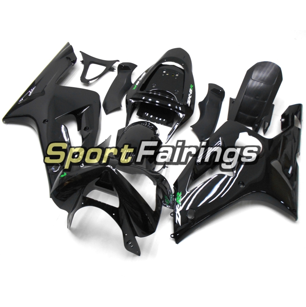 Fairing Kit Fit For Kawasaki ZX6R 2003-2004- Gloss Black