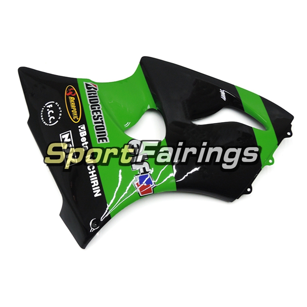 Fairing Kit Fit For Kawasaki ZX6R 1998 1999-Elf Green Black