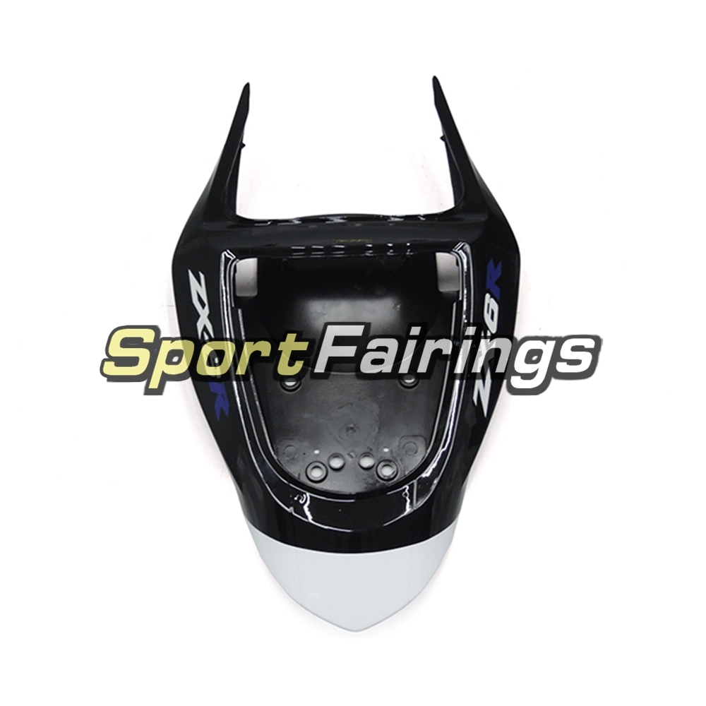 Fairing Kit Fit For Kawasaki ZX6R 2003-2004- White Black