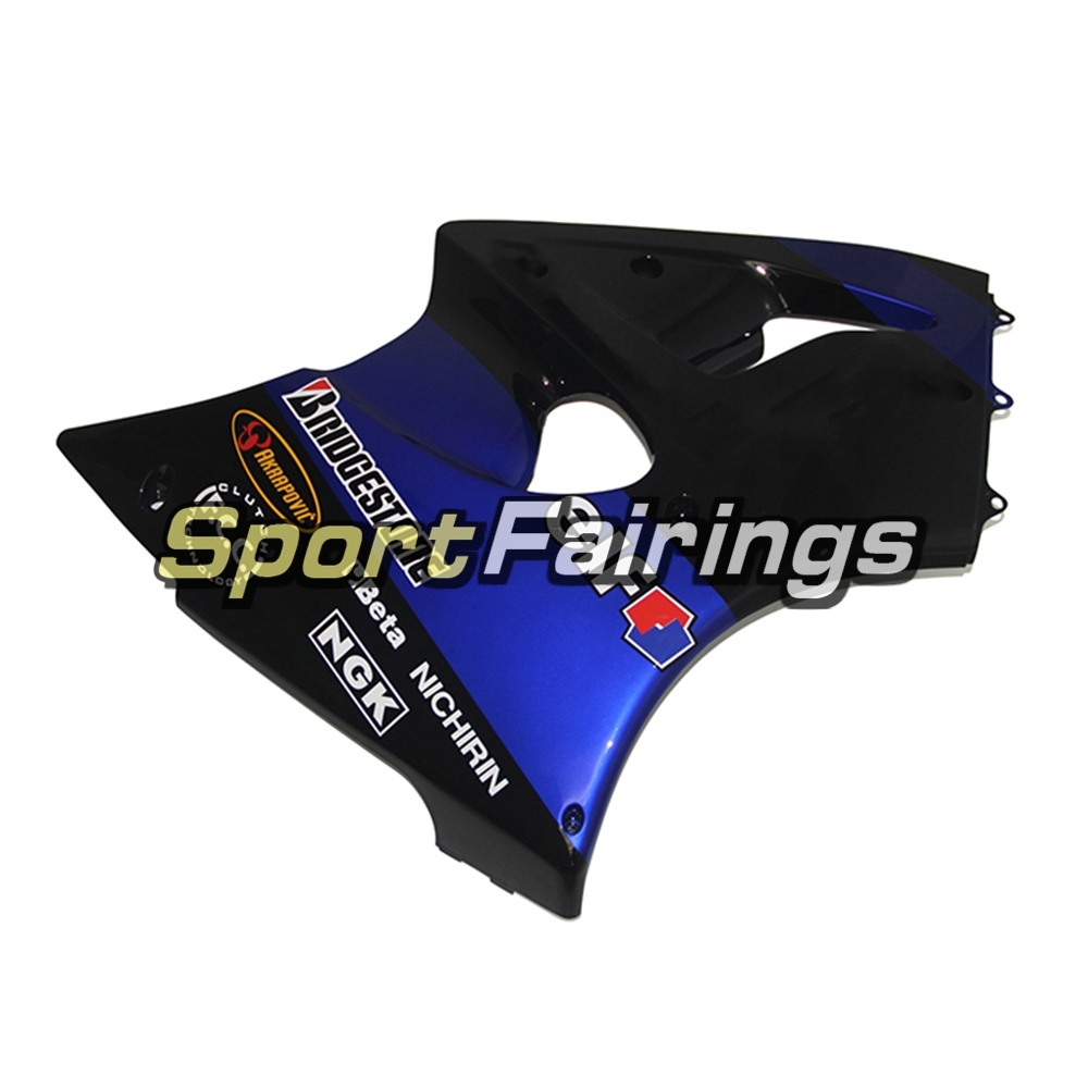Fairing Kit Fit For Kawasaki ZX6R 2000-2002- Elf Black Blue