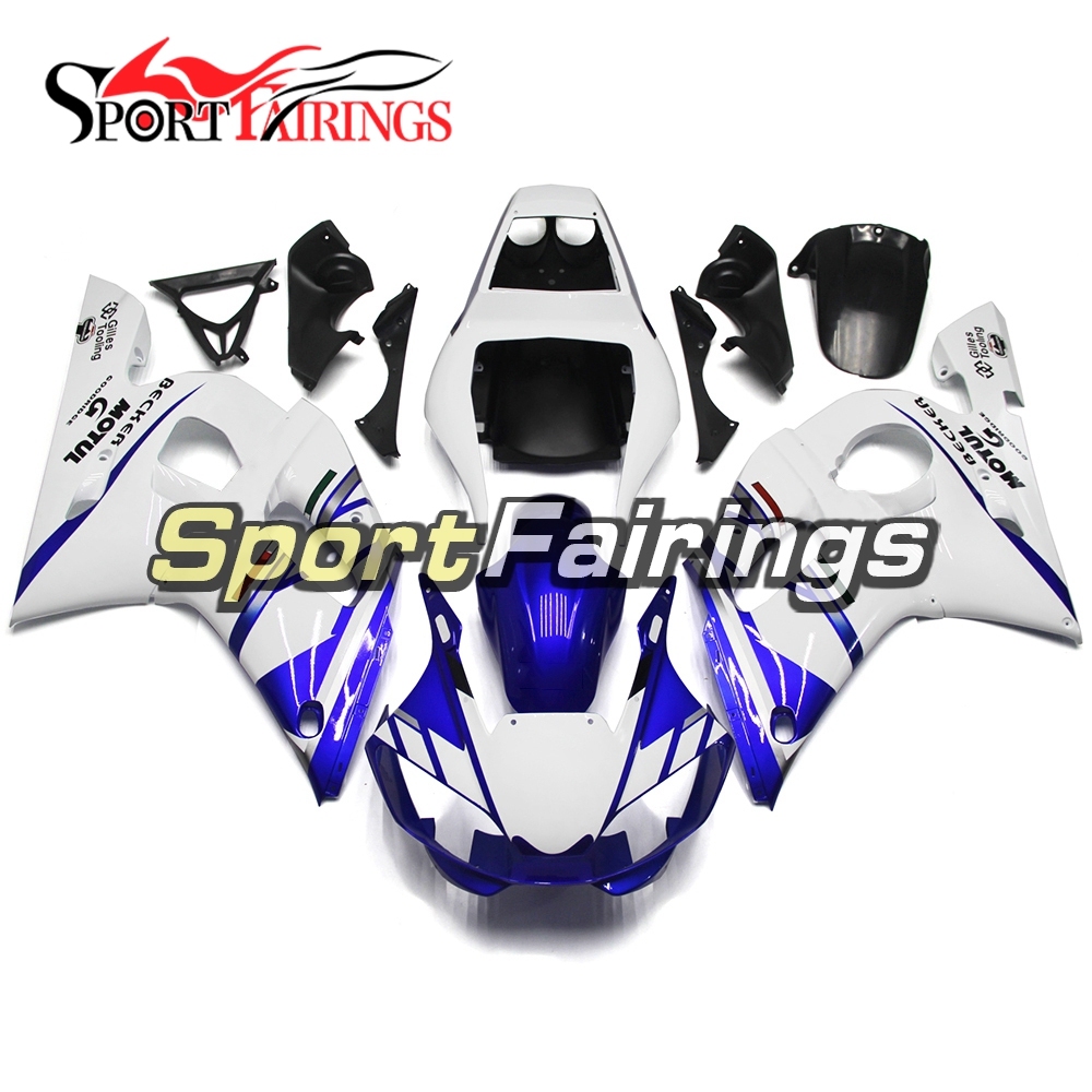 Fairing Kit Fit For Yamaha YZF R6 1998 - 2002 - White Blue