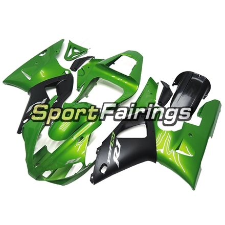 Fairing Kit Fit For Yamaha YZF R1 2000 2001 - Gloss Green Black