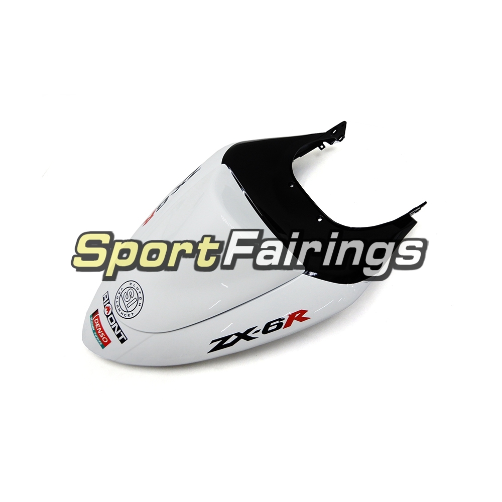 Fairing Kit Fit For Kawasaki ZX6R 2005-2006- Star Lock White Black