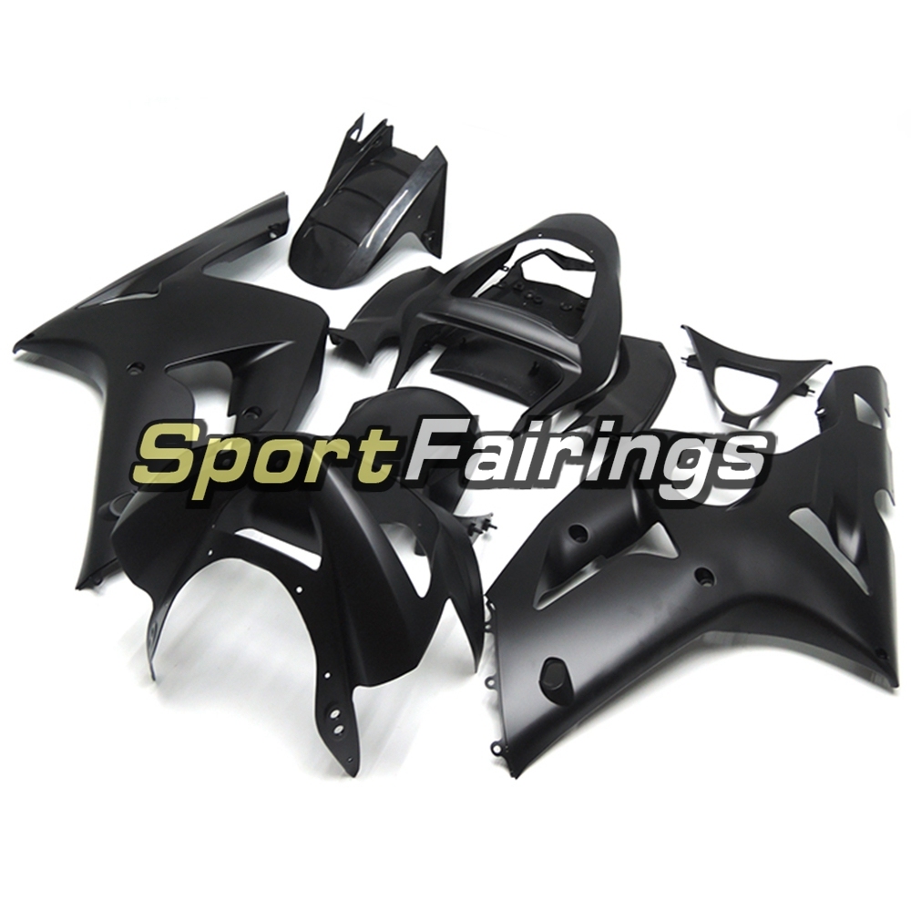 Fairing Kit Fit For Kawasaki ZX6R 2003-2004- Flat Black