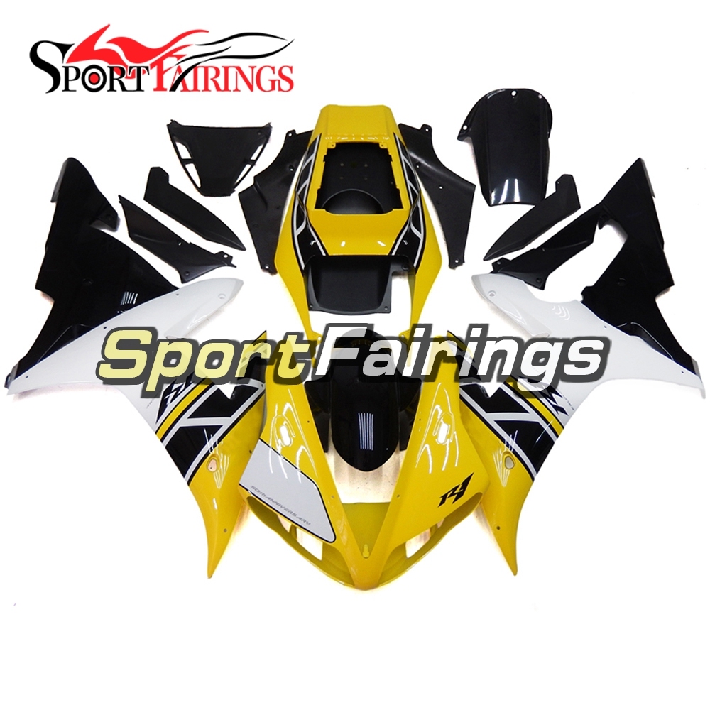 Fairing Kit Fit For Yamaha YZF R1 2002 2003 - White Yellow Black