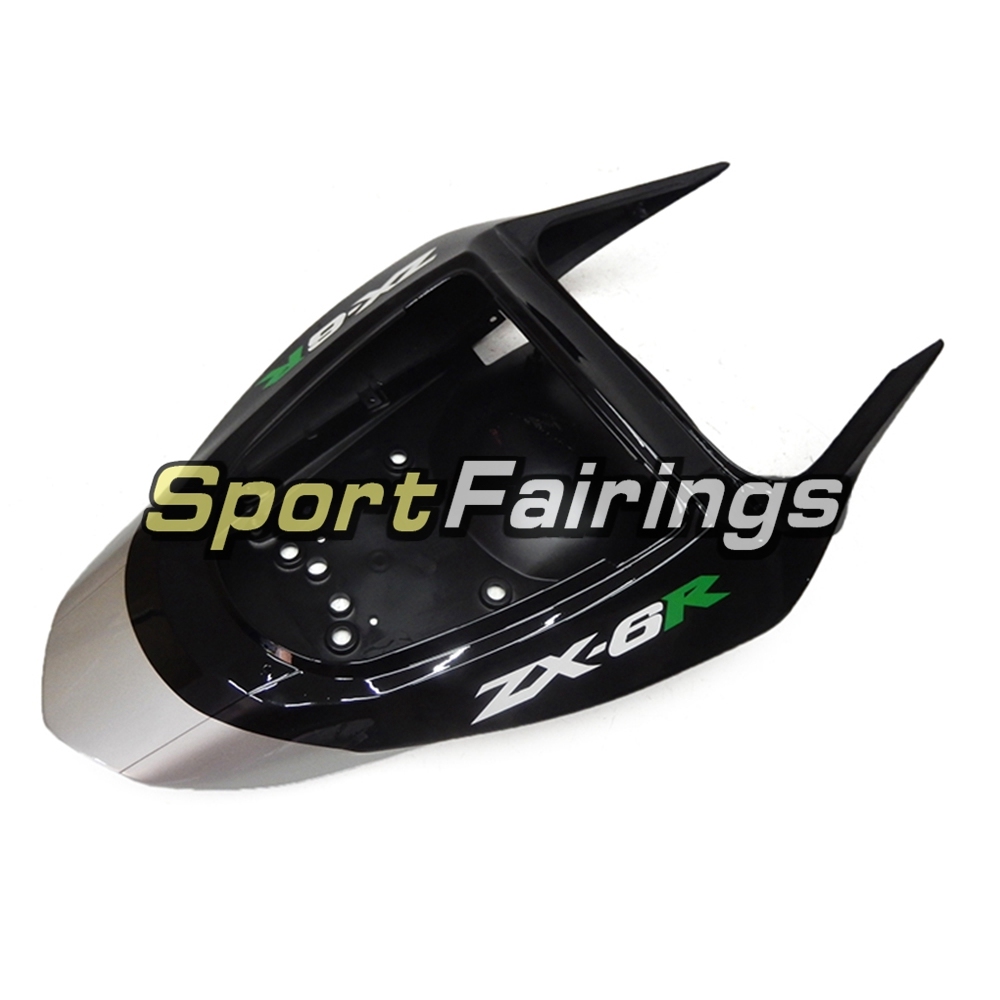 Fairing Kit Fit For Kawasaki ZX6R 2003-2004- Sliver Black