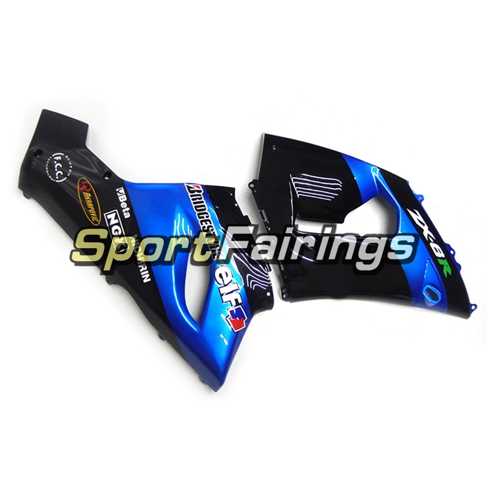 Fairing Kit Fit For Kawasaki ZX6R 2005-2006- Candy Blue Black