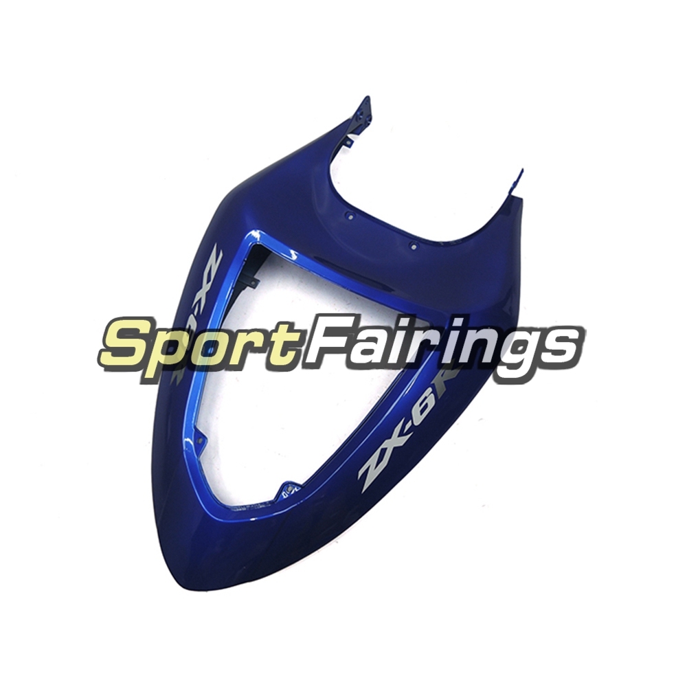 Fairing Kit Fit For Kawasaki ZX6R 2005-2006- Pearl Blue White